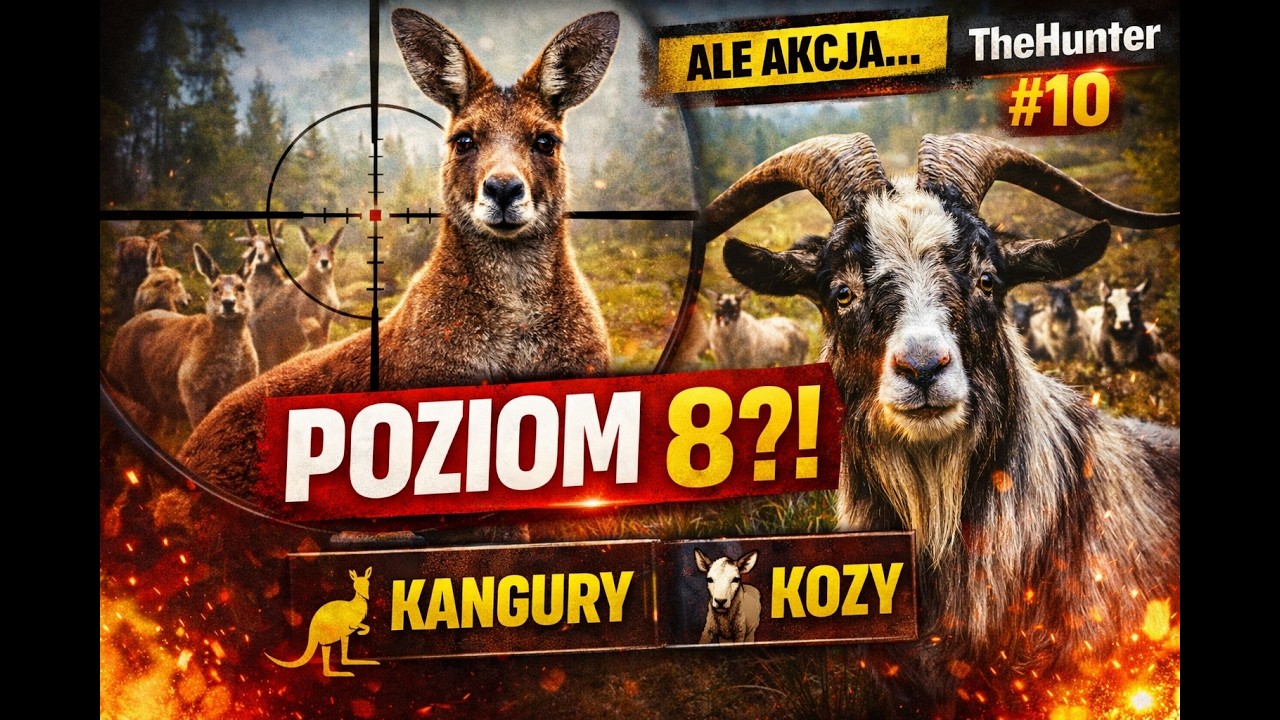 KANGURY, KOZY i POZIOM 8?! 🦘🐐🔥 | The Hunter #10