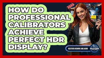 How Do Professional Calibrators Achieve Perfect HDR Display? - NextGen Viewing and Audio