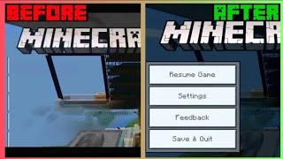 How to fix pause menu or setting menu _glitch_ in minecraft