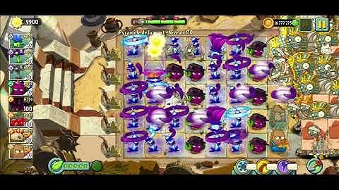 Level 129 and 130 of Pyramid of Doom Plants vs zombies 2