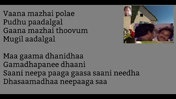Vaana Mazhai Polae Song Karaoke For Male Singers.