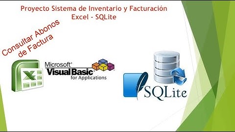 Proyecto Sistema Inventario Facturación Excel & SQLite - Consultar Abonos
