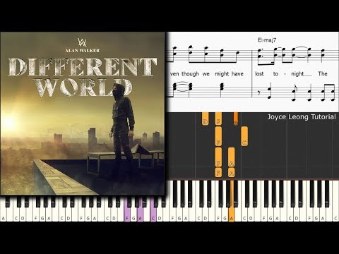 Alan Walker - Different World Ft Sofia Carson, CORSAK, K-391 (Piano Cover)