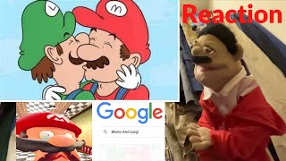 SMG4: Mario Googles Himself Reaction (Puppet Reaction)