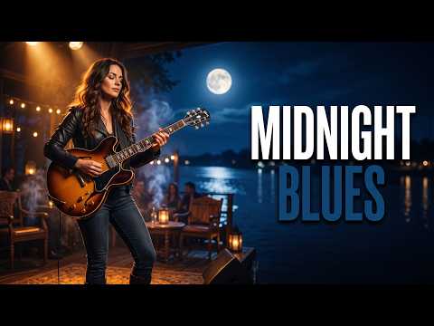Relaxing Midnight Blues 🎶 Soft Electric Guitar & Slow Blues Vibes