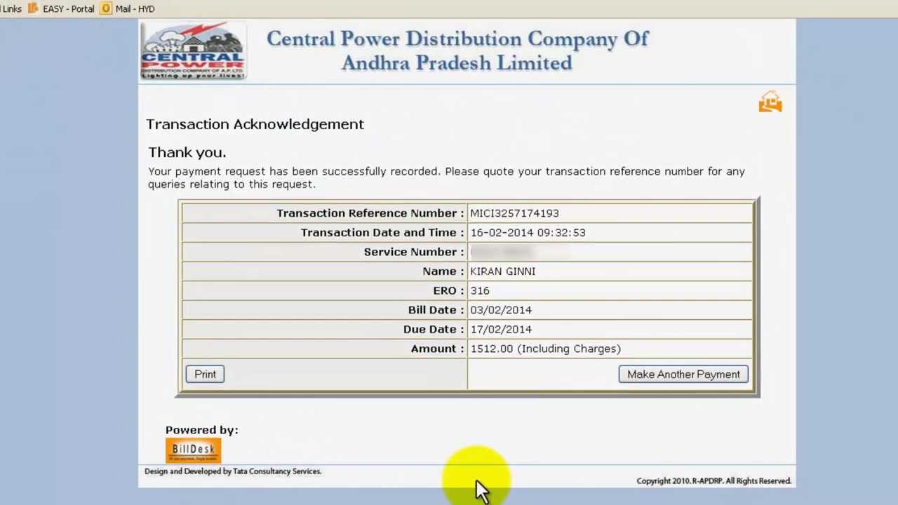 Electricity Bill Ero Number In Electricity Bill