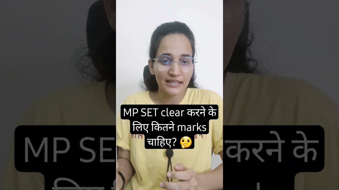 MP SET clear करने के लिए कितने marks चाहिए? 🤔 #shorts