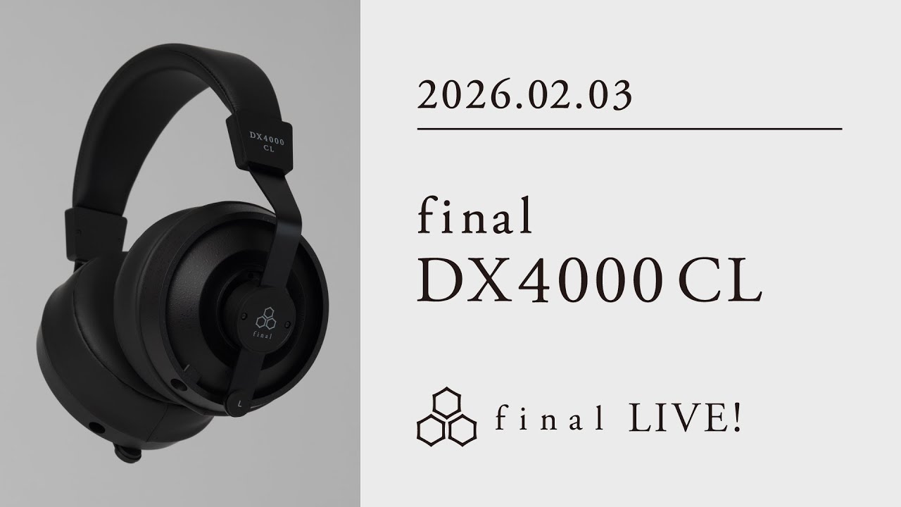 新密閉型ヘッドホン🎧】final DX4000CL 回【final LIVE！】 - YouTube