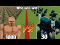 Can 1000 Chad Villagers Stop 30 Wardens in Minecraft