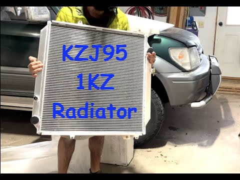 Toyota Prado Aluminum Radiator Replacement KZJ95 1KZ