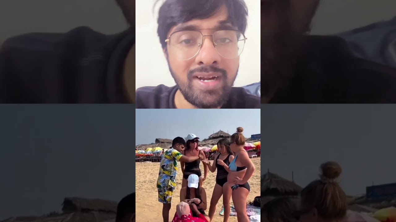 Мужчина из Индии приставал к иностранным туристам на пляже в Гоа; пользователи сети требуют приня...