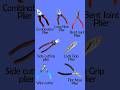 Different Types of Pliers | Hand Tools Guide  #tools4life #electrical #electrician #shorts #short