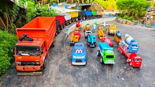 WADIDAU !!! Mobil Truk Tronton Panjang Bongkar Mainan Mobil Mobilan Truk Molen, Bus Telolet, Ambulan