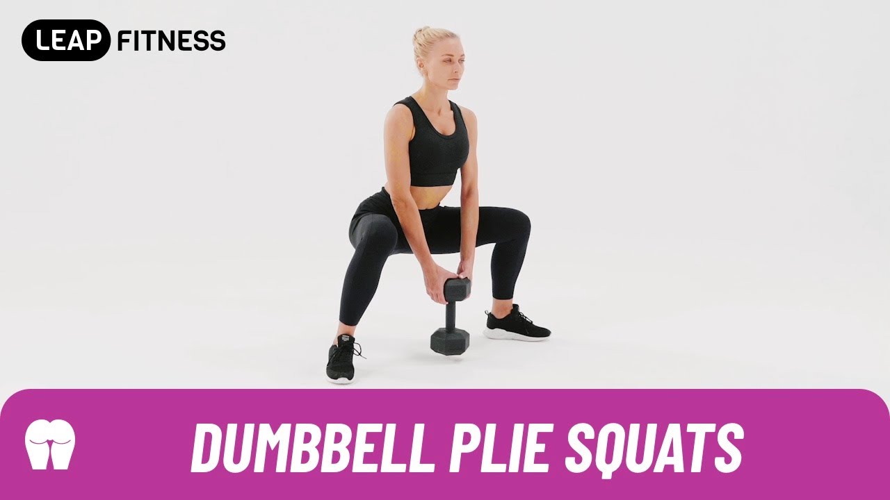 How to Do：DUMBBELL PLIE SQUATS 