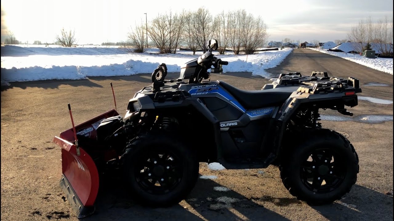 Boss ATV V Plow on New Sportsman 850SP