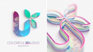 Colorful 3d Logo Reveal Adobe After Effect Templates Free Download 2020 free 
