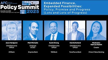AFC Policy Summit 2025 | Embedded Finance, Expanded Possibilities: Policy, Promise and Progress