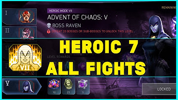 Advent Of Chaos Solo Raid Heroic 7 All Fights Injustice 2 Mobile