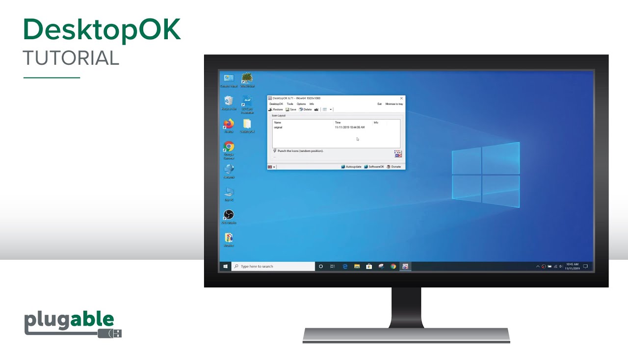 DesktopOK 자습서-Windows 바탕 화면에서 아이콘 재정렬