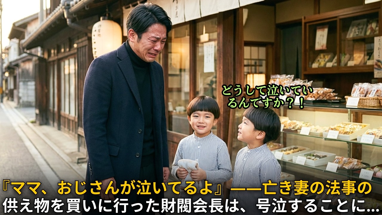 『ママ、おじさんが泣いてるよ』――亡き妻の法事の供え物を買いに行った財閥会長は、号泣することに…｜人生の教訓｜オーディオブック