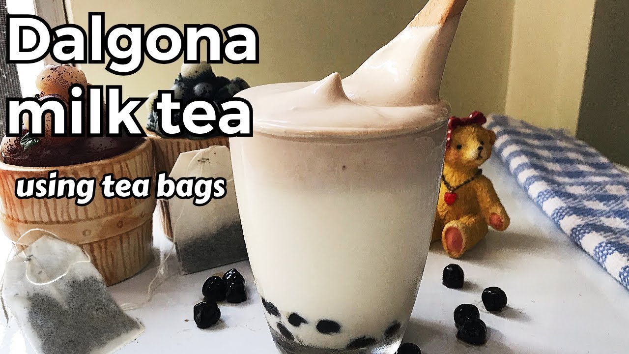 Dalgona Milk Tea / How to make Dalgona Milk Tea using Tea Bags - YouTube