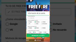 Como Recuperar Tu Cuenta De Free Fire