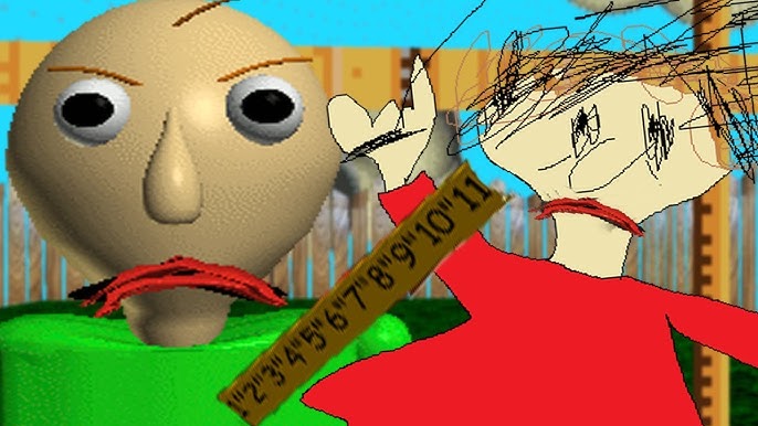 Screenshot of the game Baldi's Basics : r/weirddalle