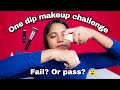 One dip makeup challenge   only one dip and thats it  vinni patel