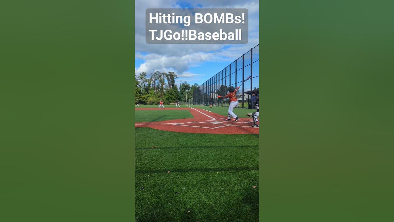 Hitting Bombs! baseball fun youtubeshorts viral travelball 