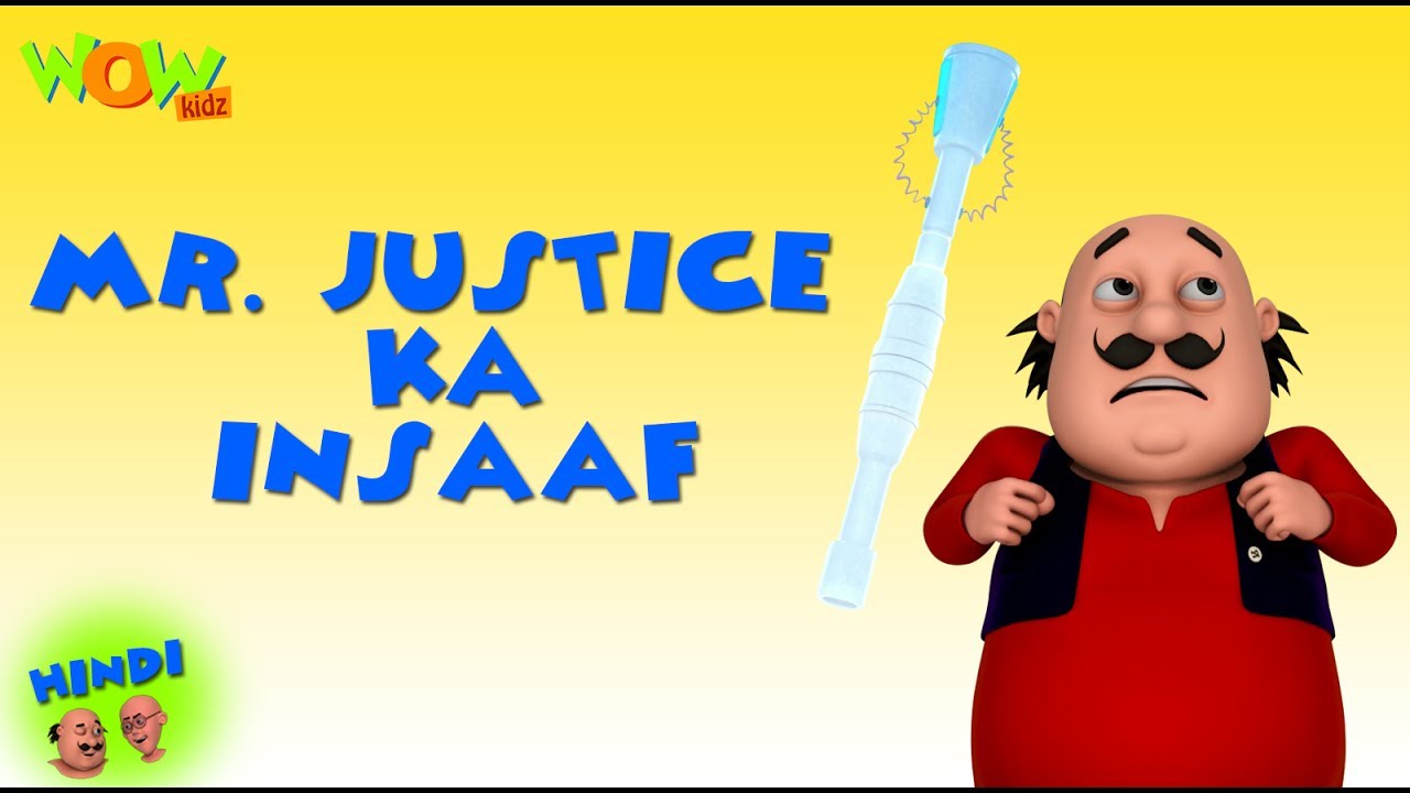 Mr Justice Ka Insaaf - Motu Patlu in Hindi - 3D Animation Cartoon - As on Nickelodeon