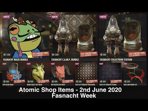 Fallout 76 - Atomic Shop Items - 2nd June 2020 - Fasnacht