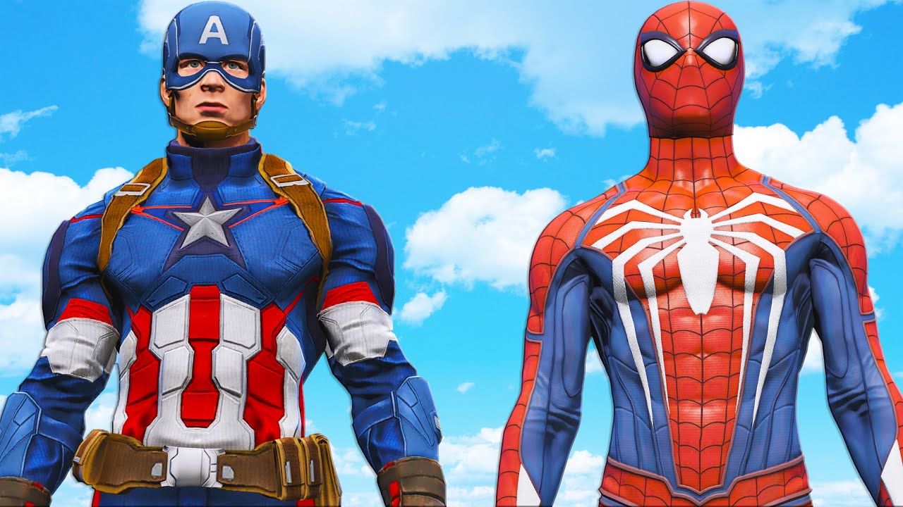Download CAPTAIN AMERICA VS SPIDER-MAN PS4 - EPIC SUPERHEROES BATTLE