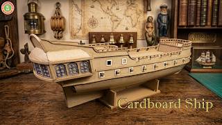 Membuat model kapal galleon abad ke-17 dari kardus - Bagian 1: Konstruksi Lambung yang Detail