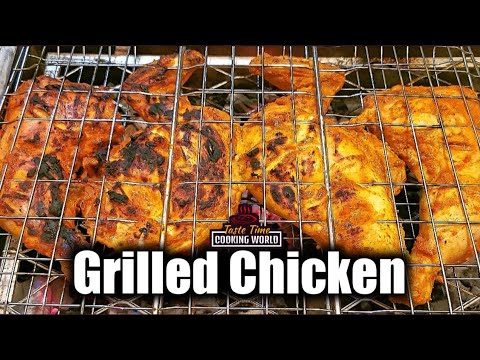 Grilled chicken | homemade | charcoal | barbeque | simple cooking ...