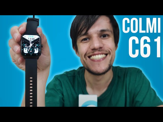 SmartWatch Relógio Inteligente C61 Faz e Recebe Chamadas Tela HD IP67 Tela  1.9