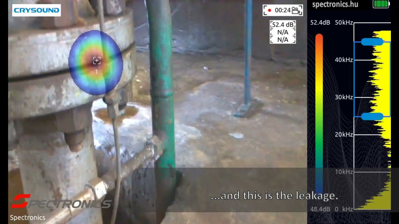 Ultrasonic leakage detection - air leak of unloader control - YouTube