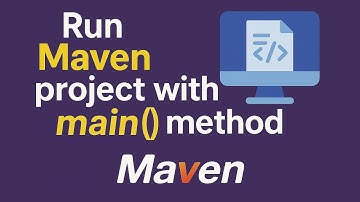 Run Maven Project with main Method | exec maven plugin| execute java programs in Maven from terminal