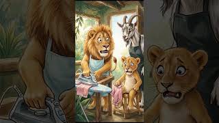 "Lion Couple in Trouble!! #shots #ytshorts #Animalverse usa #lion # goat # funnyvideo