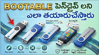 How To Make A Bootable USB Drive in Telugu