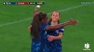 HOMETOWN HERO! Melanie Barcenas Seals Wave Win vs Portland Thorns