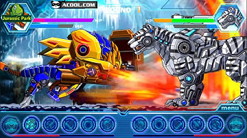 Robot Snow Tiger Vs Robot Vs Dragon Vs Gryphon Vs Lion Vs Shark