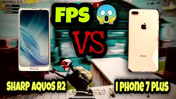 Sharp Aquos R2 VS iphone 7 Plus || 1 v 1 ||     PUBG MOBILE