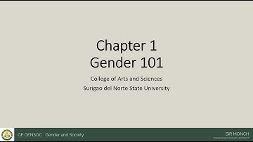 Gender 101 (SOGIE) (Chapter 1 for GE Gender and Society)