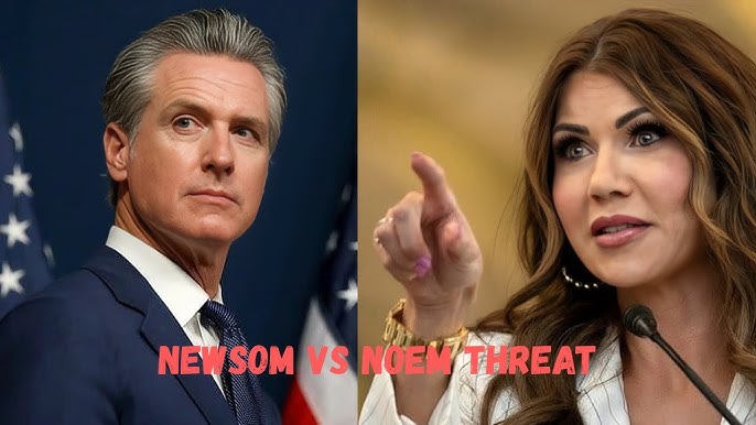 Gavin Newsom press office post about Kristi Noem triggers Secret Service threat assessment referral - YouTube