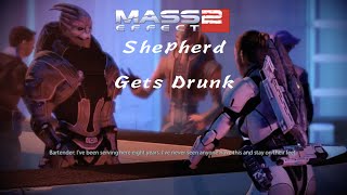 Mass Effect 2 - Shepherd Gets Drunk!