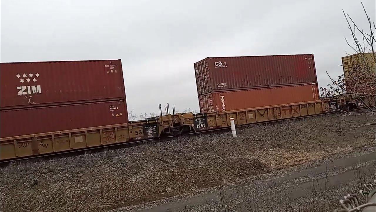 CN Unit 9555 Leading With Units 4770 And 7517 Malton Freight Train MP 9 cn-unit-9555-leading-with-units-4770-and-7517-malton-freight-train-mp-9