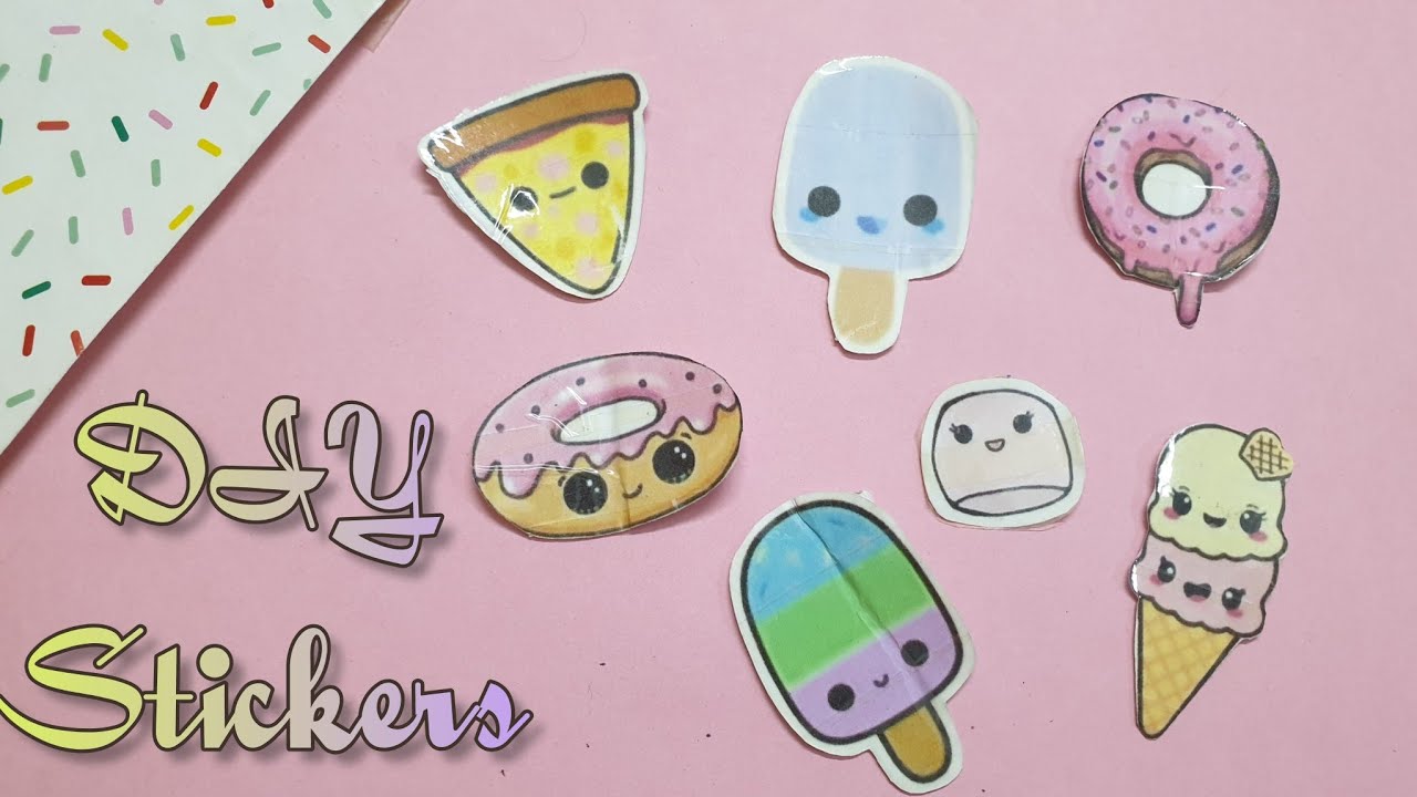 DIY Stickers How to make stickersHandmade stickers YouTube