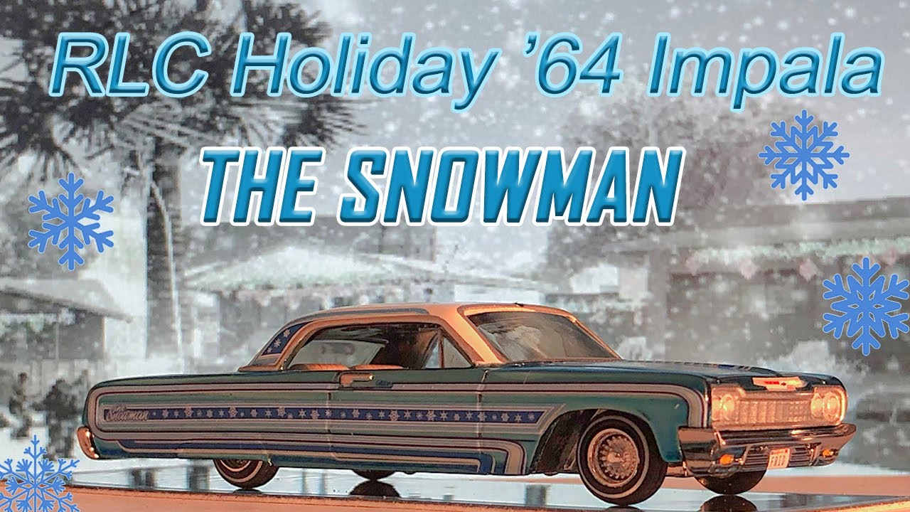 Обзор Hot Wheels THE SNOWMAN RLC Exclusive Holiday ’64 Impala
