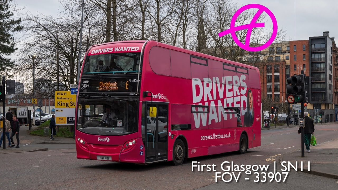 [𝙃𝙞𝙜𝙝 𝙍𝙚𝙫𝙨/𝙍𝙚𝙜𝙚𝙣/𝙏𝙝𝙧𝙖𝙨𝙝] First Glasgow | SN11 FOV - 33907 | ADL Enviro 400 E40D (€5 - ZF)