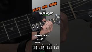 🔥 Strum “Last Night” by Morgan Wallen like you own the place! 👊🏻 #morganwallen #country #guitar